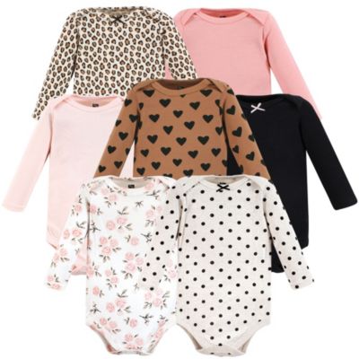 Hudson Baby Детские хлопковые боди с длинным рукавом, 7 шт.