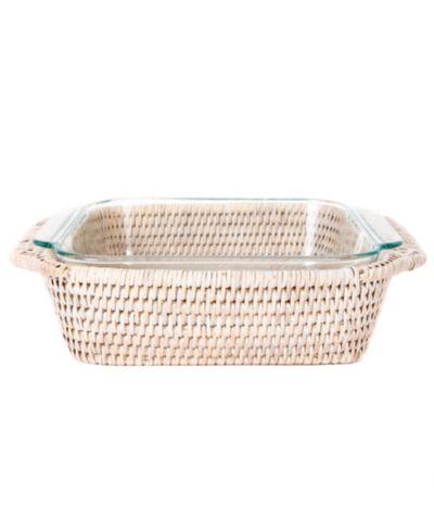 Плетеная квадратная корзина Artifacts Trading Company с Pyrex