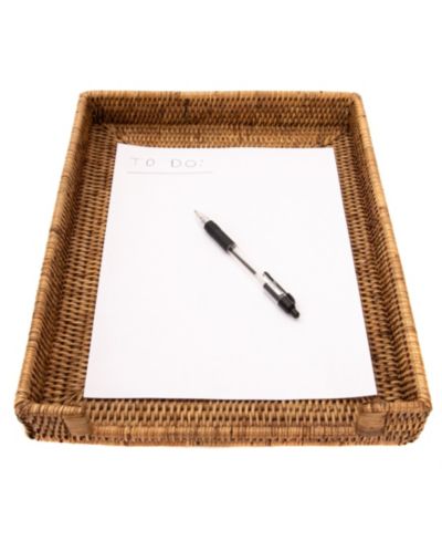 Artifacts Trading Company Artifacts Rattan Office Paper Tray