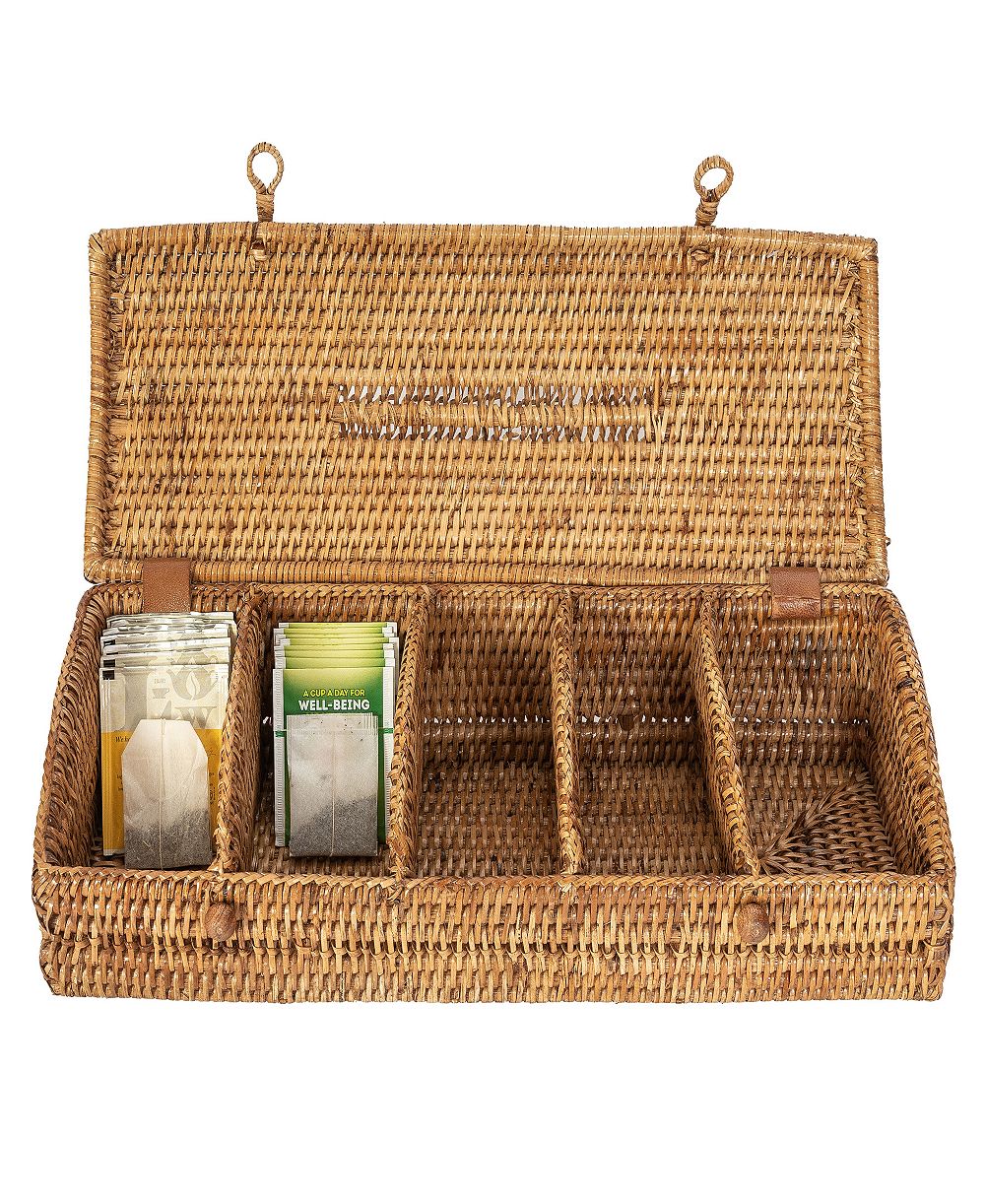 Artifacts Trading Company чайница из ротанга на 5 секций с крышкой