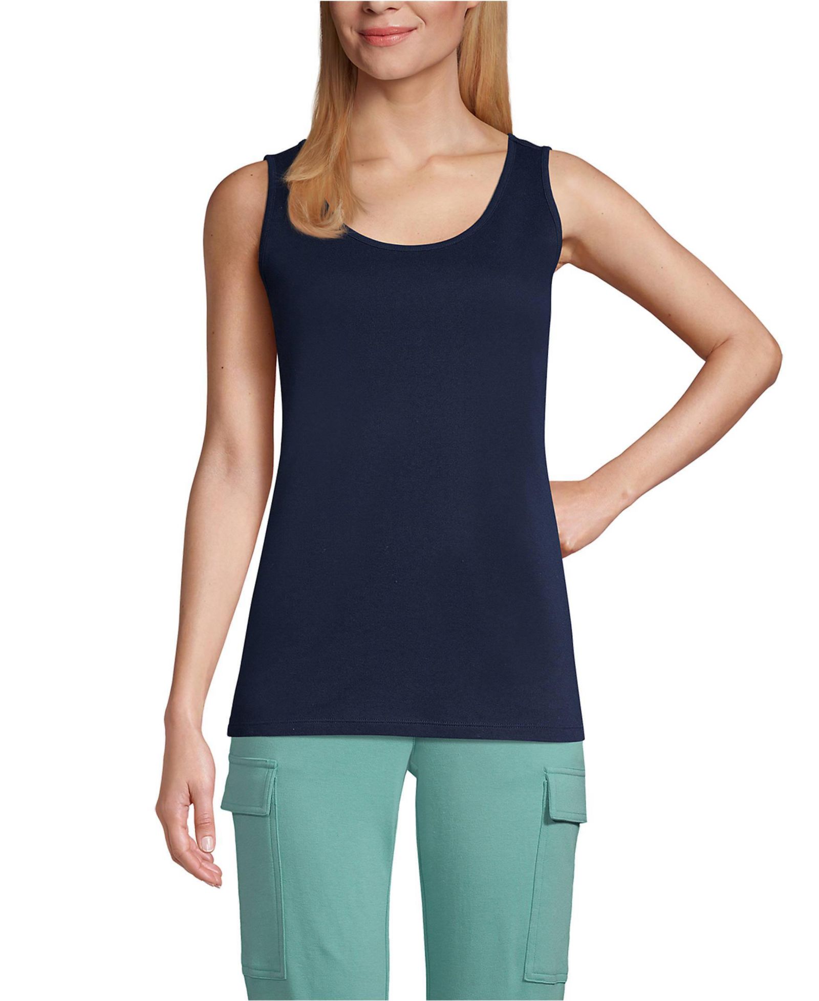 Lands' End Women's Cotton Tank Top