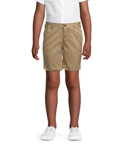 Детские шорты-чиносы Lands' End School Uniform для девочек Plus с однотонным передом