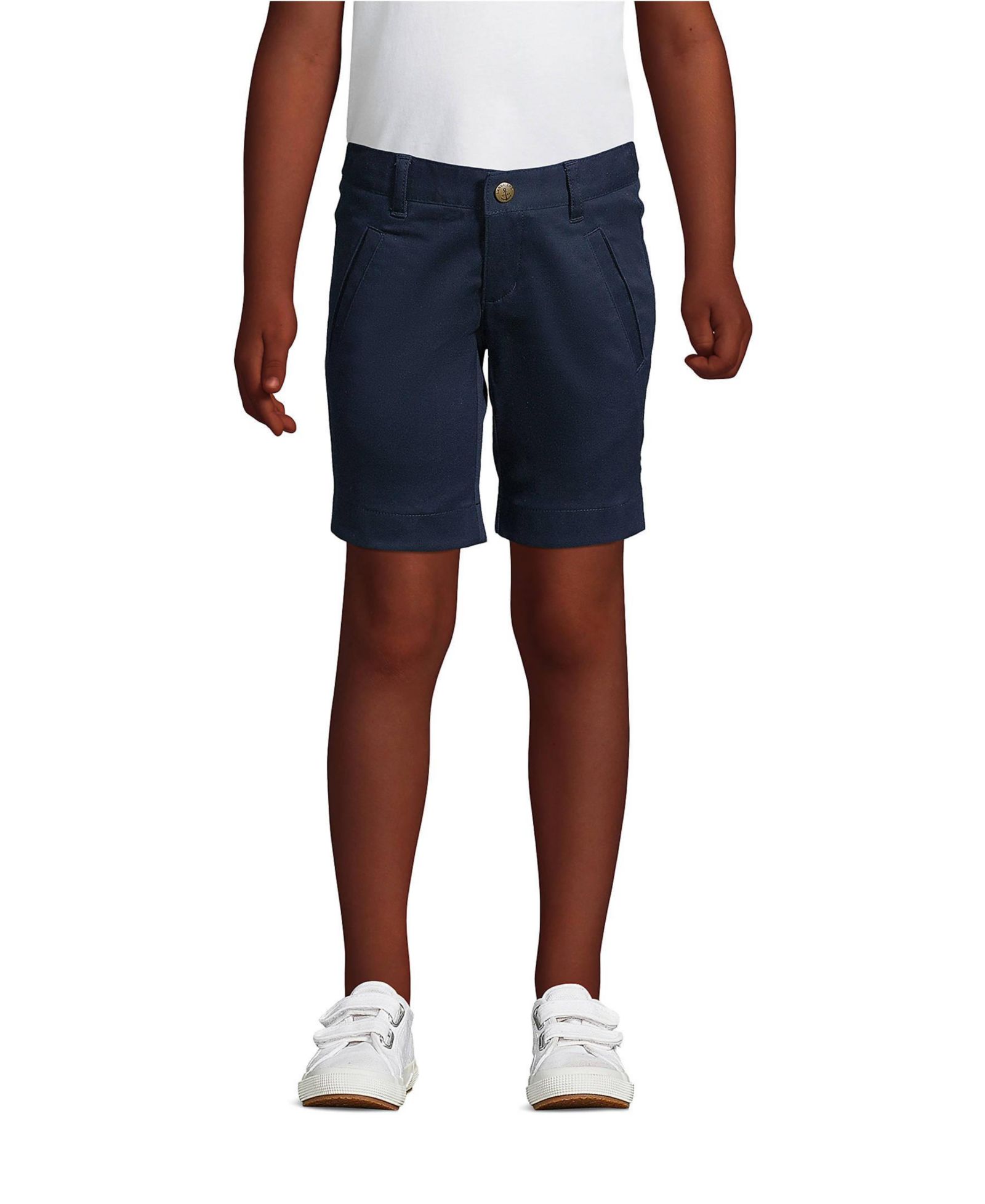 Lands' End Детские шорты-бермуды школьной формы Stretch Chino
