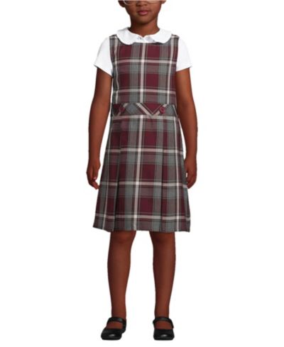 Burgundy/gray plaid