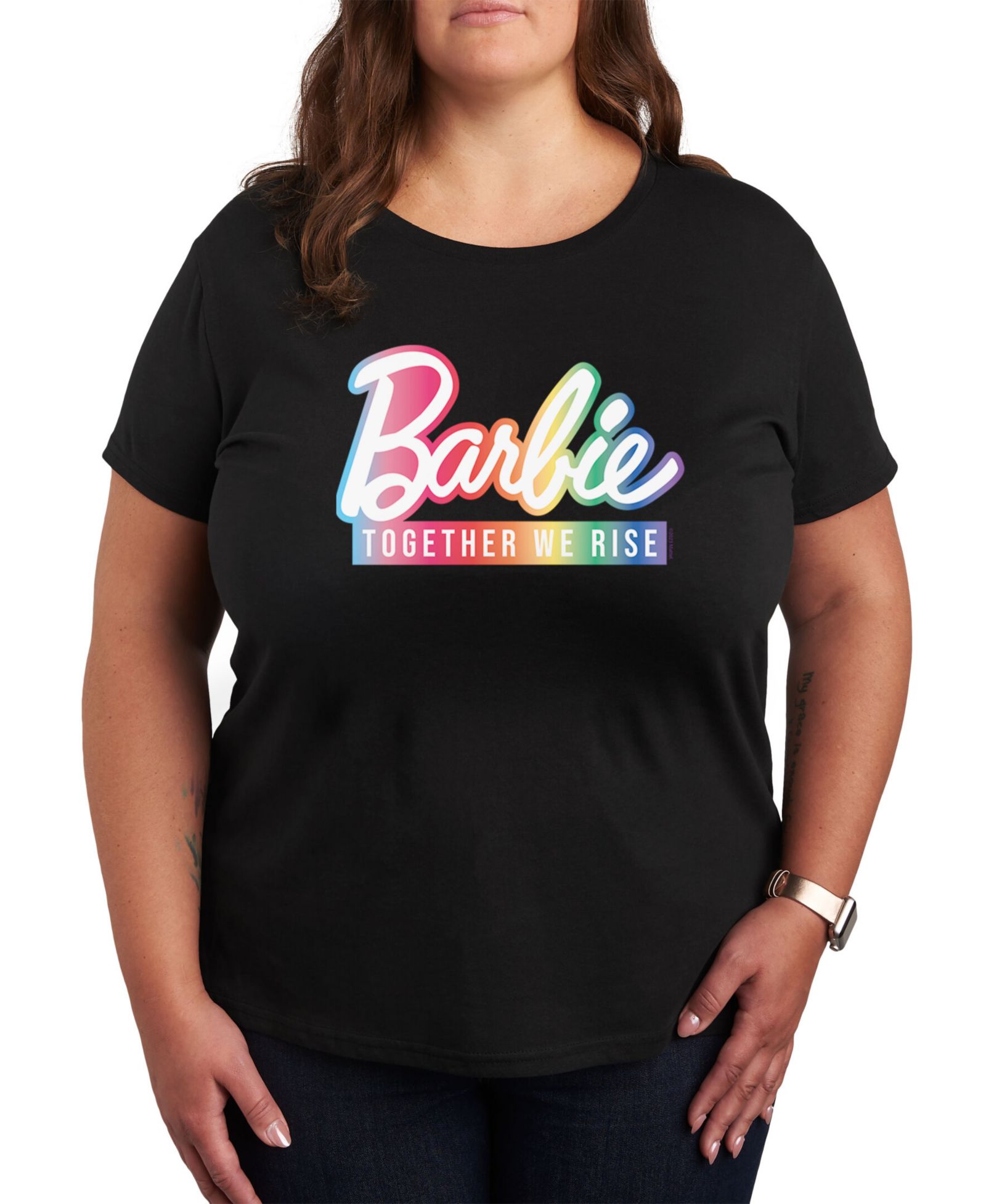 Графическая футболка Hybrid Apparel Trendy Plus Size Barbie Pride