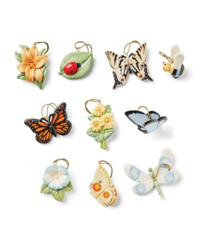 Набор украшений Lenox Butterfly Meadow 10 Piece Ornament Set