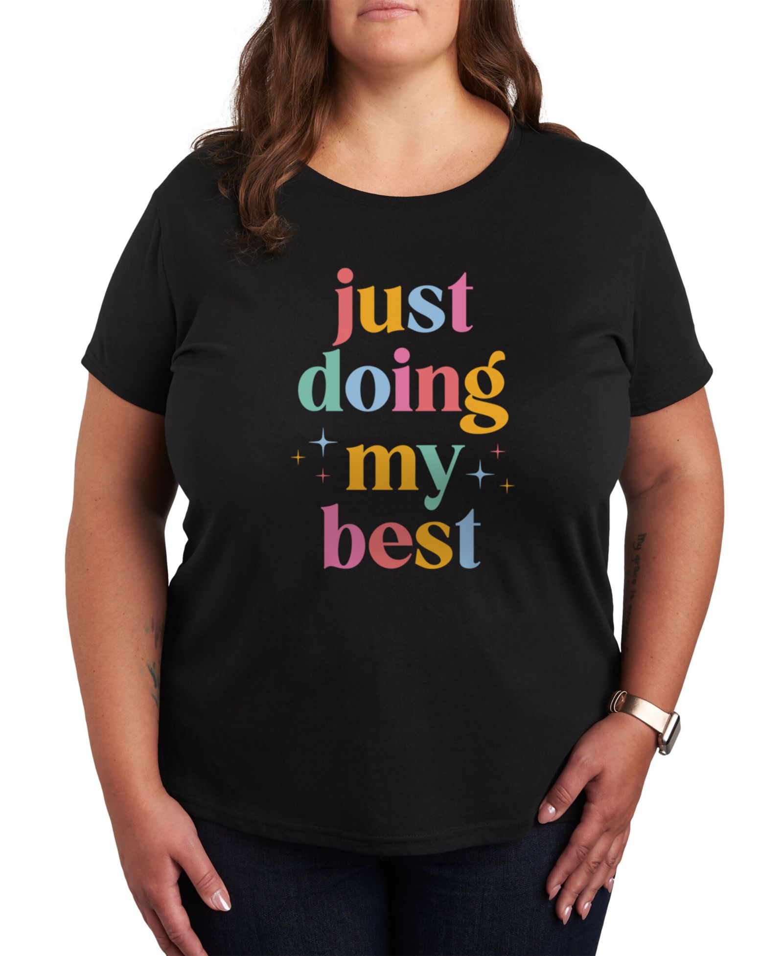 Hybrid Apparel Графическая футболка Mother's Doing My Best Plus Size