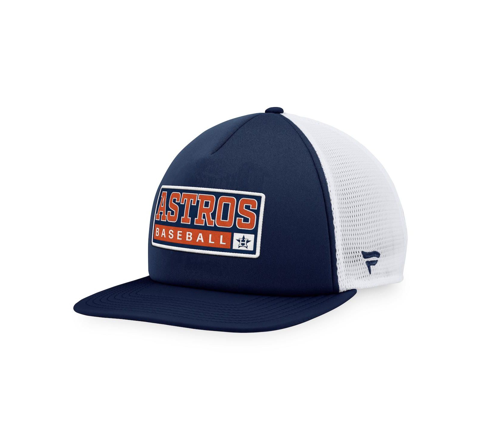 Мужская кепка Majestic Navy White Houston Astros Foam Trucker Snapback