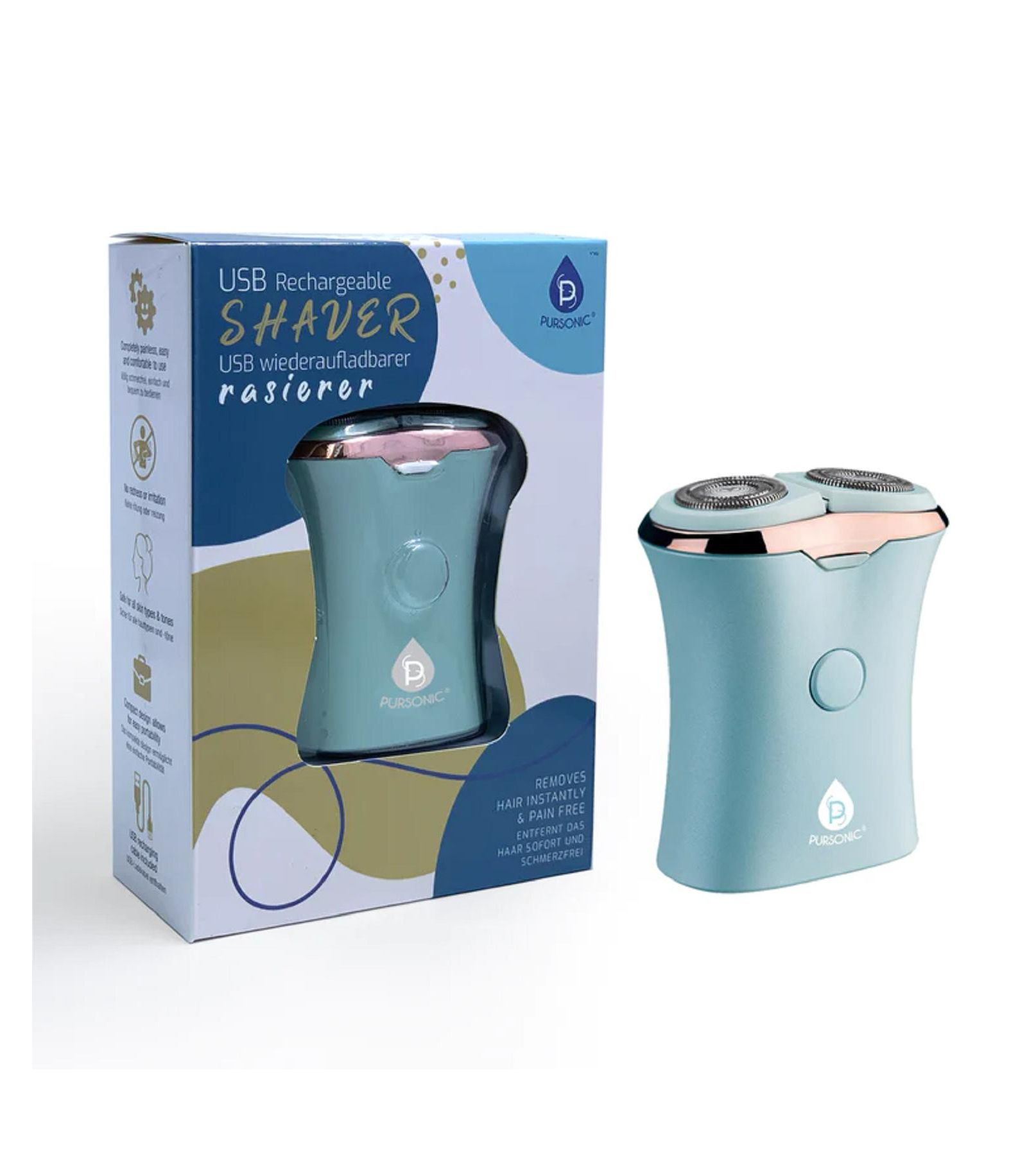 Pursonic USB Rechargeable Женская бритва