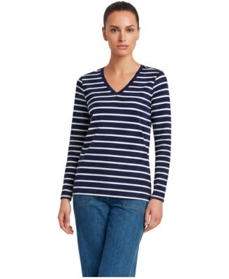 Deep sea/ivory breton stripe