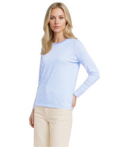 Light sea blue micro stripe