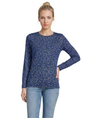 Clear blue/navy ditsy floral