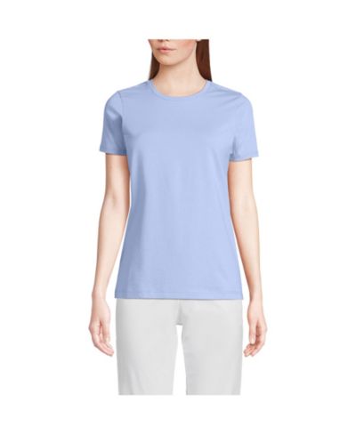 Женская футболка Lands' End Supima Cotton Crewneck Tall