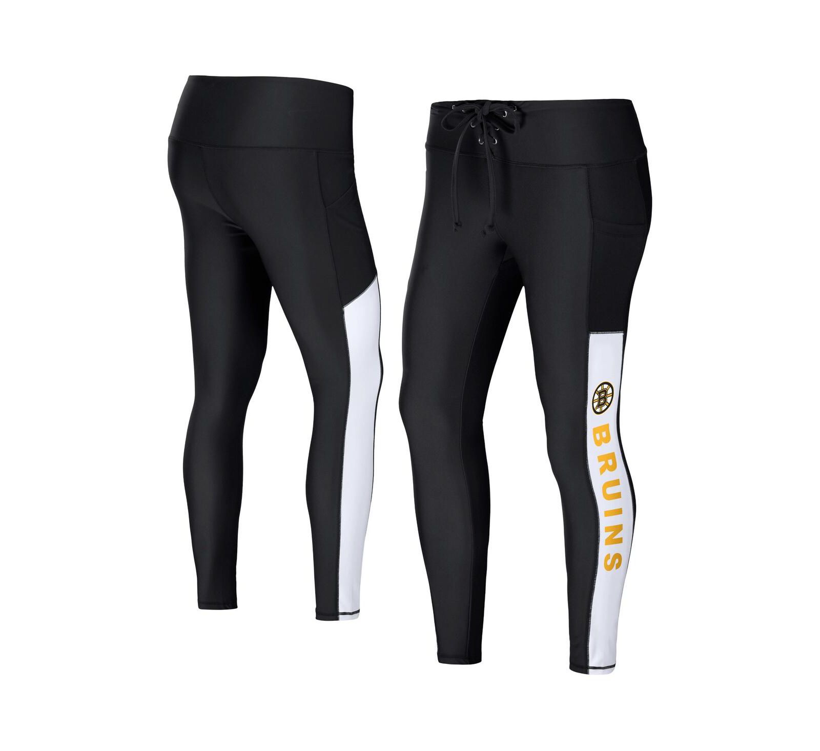 Женские леггинсы WEAR by Erin Andrews Black Boston Bruins