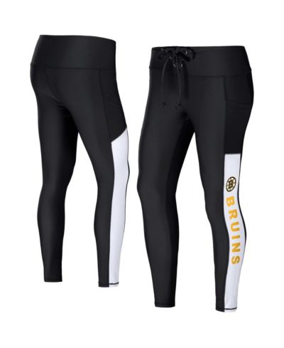 Женские леггинсы WEAR by Erin Andrews Black Boston Bruins