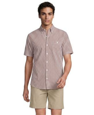 Rich ginger brown gingham
