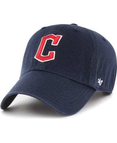 Big Boys and Girls '47 Brand Navy Cleveland Guardians Clean Up Adjustable Hat