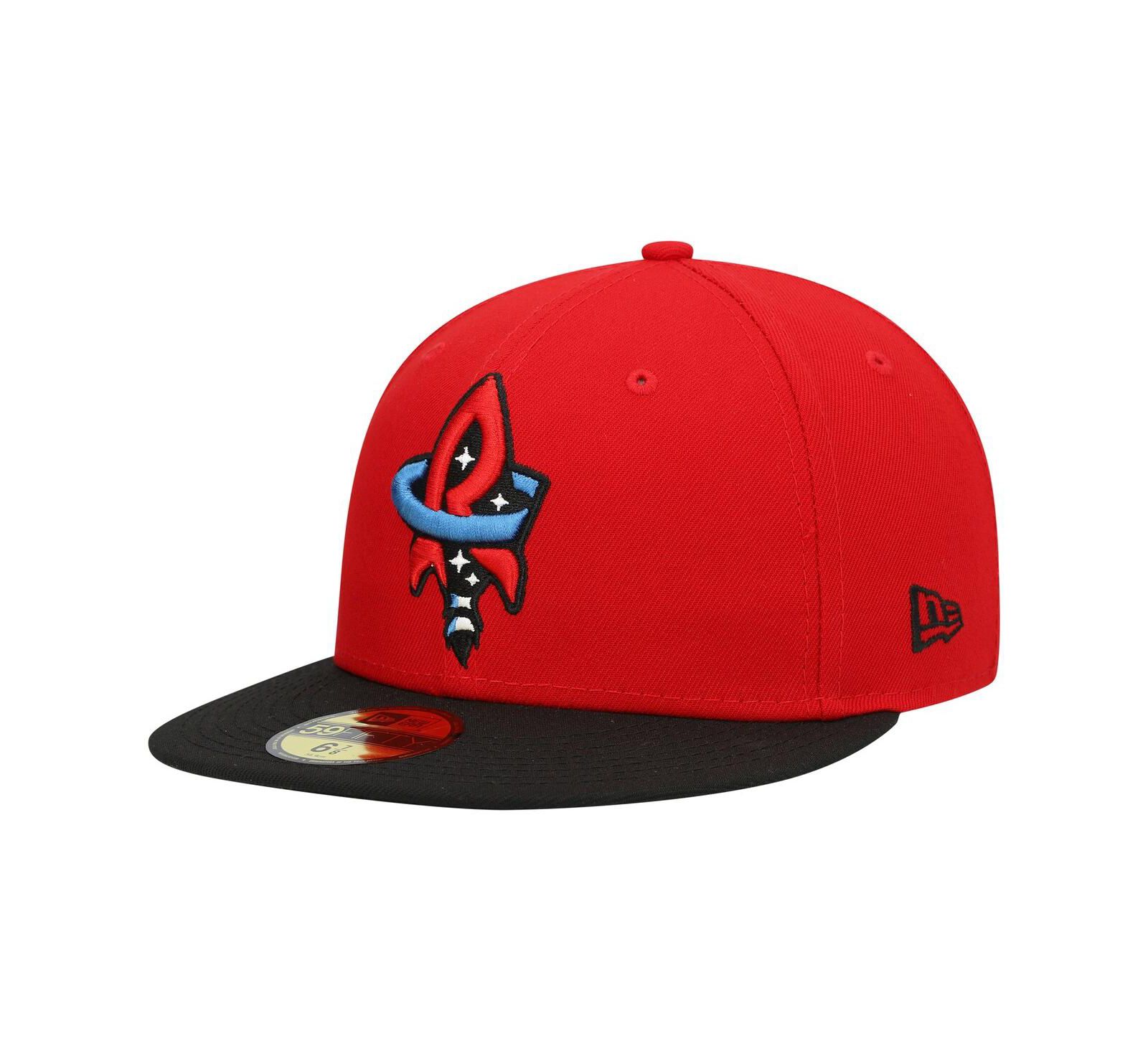 Men's New Era Red Rocket City Trash Pandas Authentic Collection Team Alternate 59FIFTY Fitted Hat