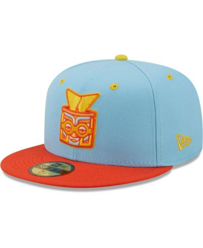 Мужская fitted-кепка New Era 59FIFTY Rayados de Winston-Salem Copa De La Diversion в светло-голубом и оранжевом цветах
