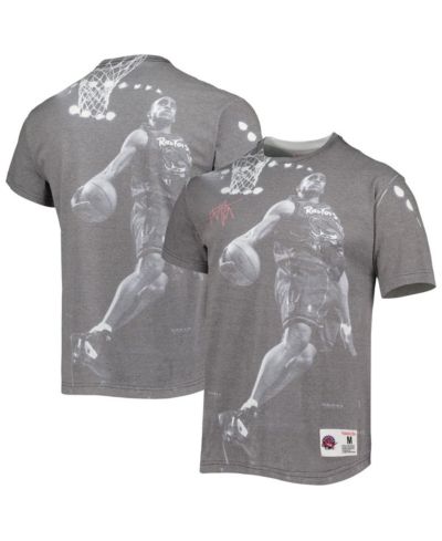 Мужская футболка Mitchell & Ness Vince Carter Heather Gray Toronto Raptors Above The Rim