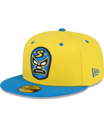 Мужская кепка New Era Yellow Sacramento River Cats Copa De La Diversion 59FIFTY Fitted