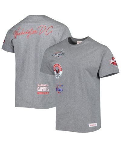 Men's Mitchell & Ness Heather Gray Washington Capitals City Collection T-shirt