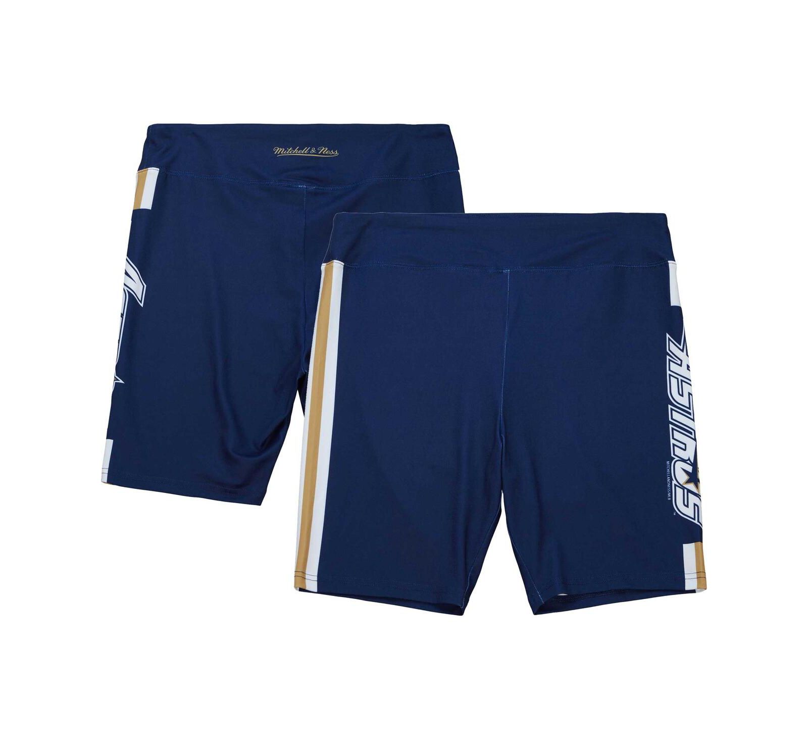 Женские велосипедки Mitchell & Ness Navy Houston Astros Biker Shorts