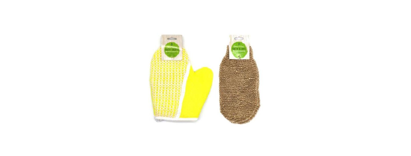 PURSONIC Sisal Hemp Bath Glove 2 Pack