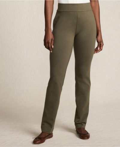 Lands' End Женские брюки Starfish Mid Rise Slim Leg