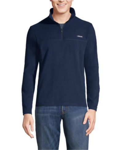 Lands' End Men's Anyweather Fleece Quarter Zip Pullover
