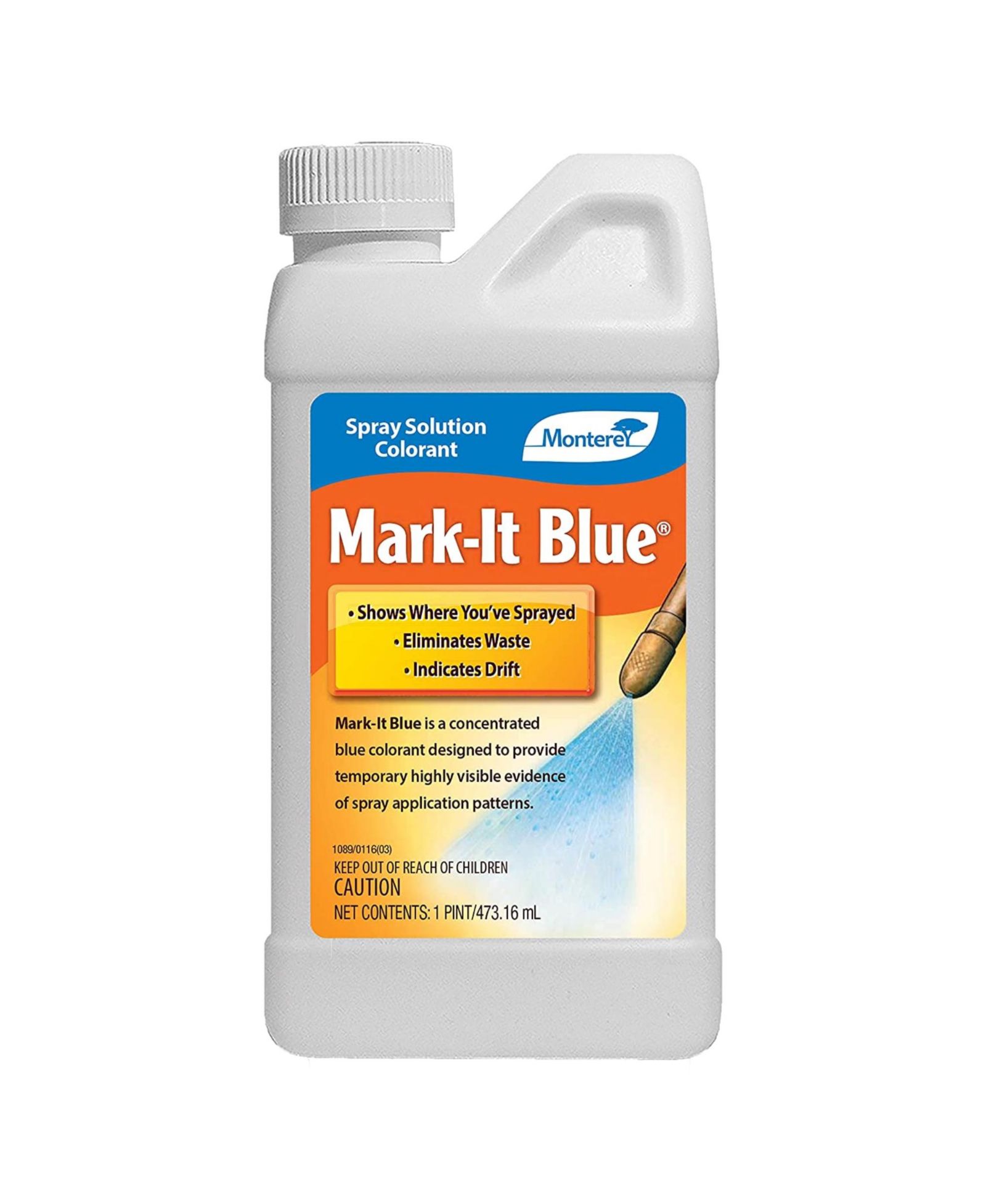 Краситель Monterey LG1142 Spray Solution Mark-It Blue Dye, 15.9 Fl Oz, White