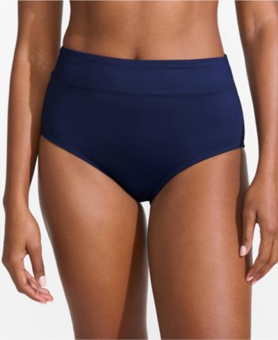 Lands' End Женские плавки для бикини Lands' End Tummy Control High Waisted
