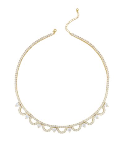 Золотая теннисная цепочка Heymaeve 18k Gold Plated Brass