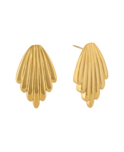 Модные серьги Heymaeve из нержавеющей стали с напылением 18K Gold