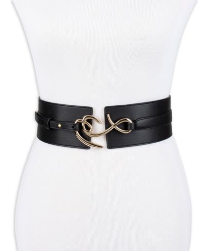 Ремень Sam Edelman Rumi с широким корсетным поясом и логотипом SE Hook