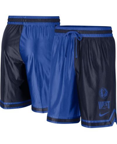 Nike Men's Navy, Blue Dallas Mavericks Courtside Versus Force Split DNA Спортивные шорты