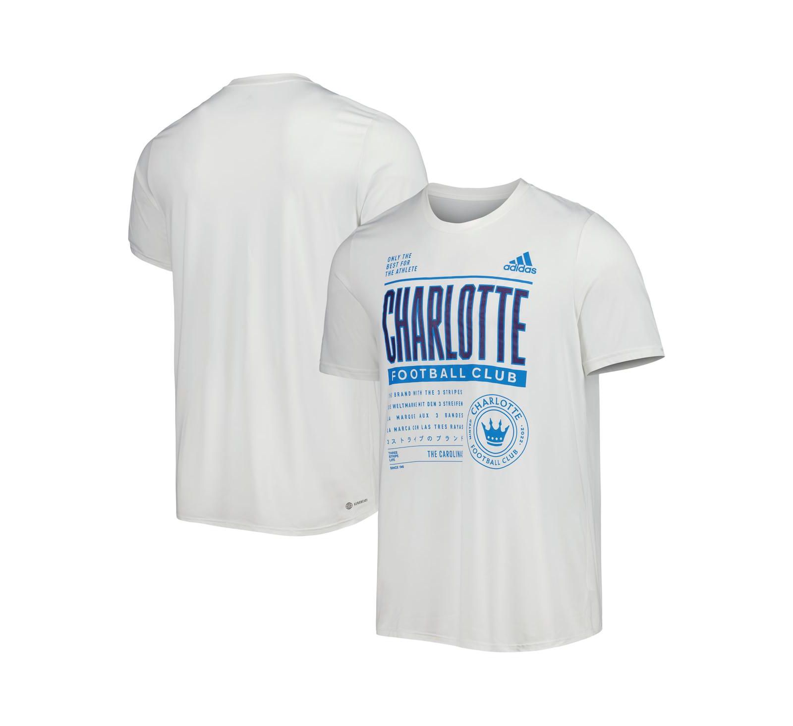 Men's adidas White Charlotte FC Club DNA Performance T-shirt