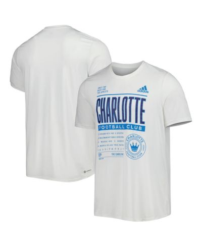 Футболка adidas Men's White Charlotte FC Club DNA Performance