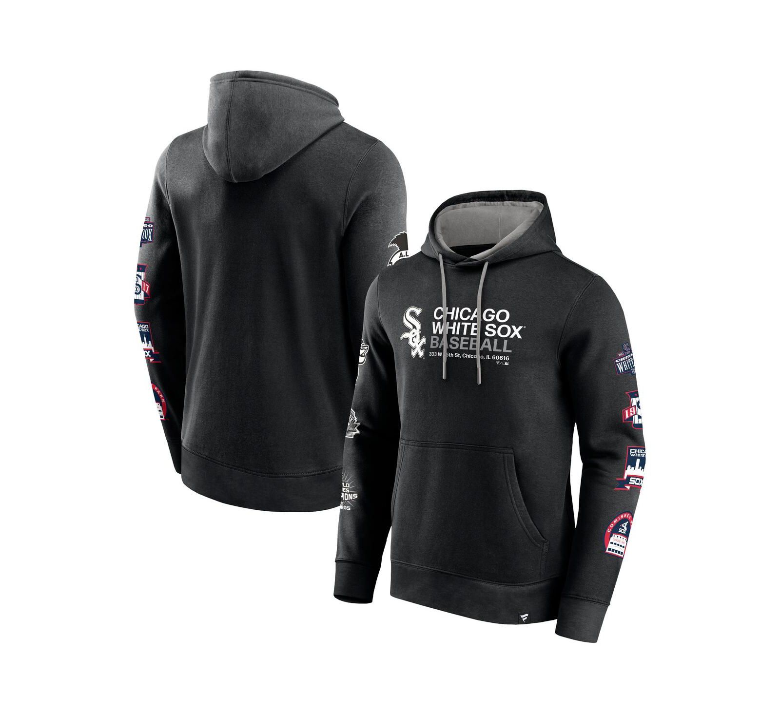 Мужское худи Fanatics Black Chicago White Sox Extra Innings Pullover