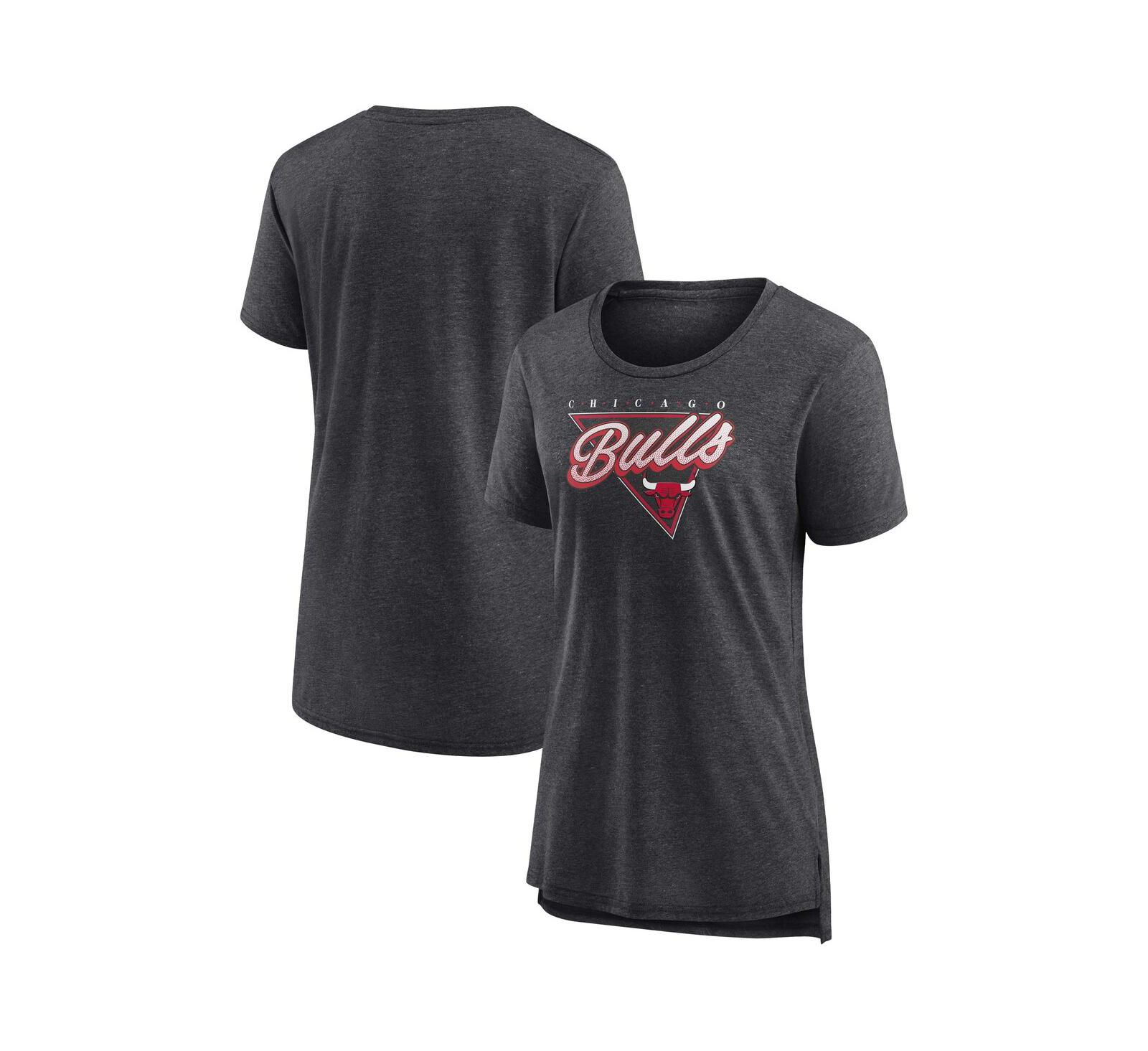 Женский свитшот Fanatics Chicago Bulls True Classics Tri-Blend