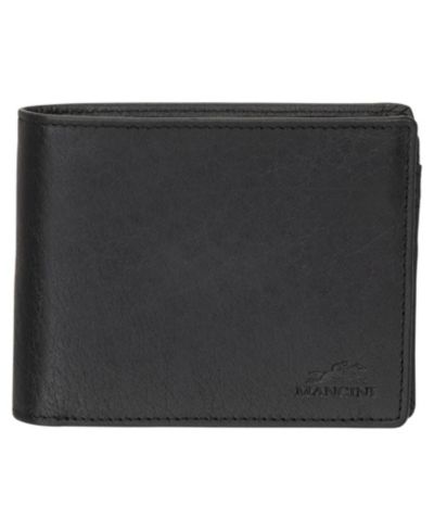 Мужской кошелек Mancini с защитой RFID и крышкой Wing Billfold