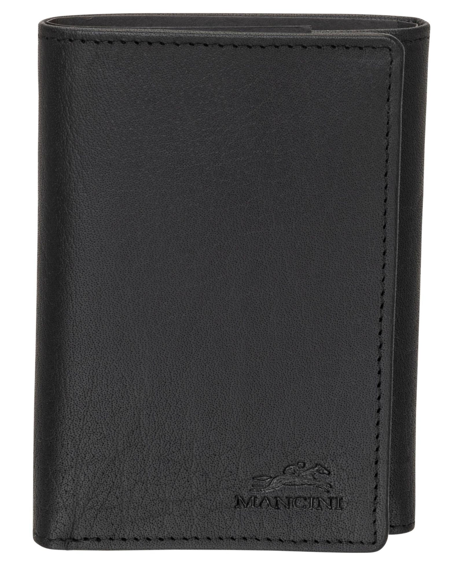 Mancini Men's Buffalo RFID Secure Trifold Wallet