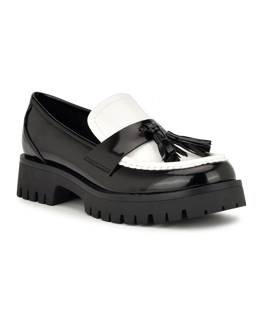 Nine West Women's Garry Tassels Lug Sole Loafers