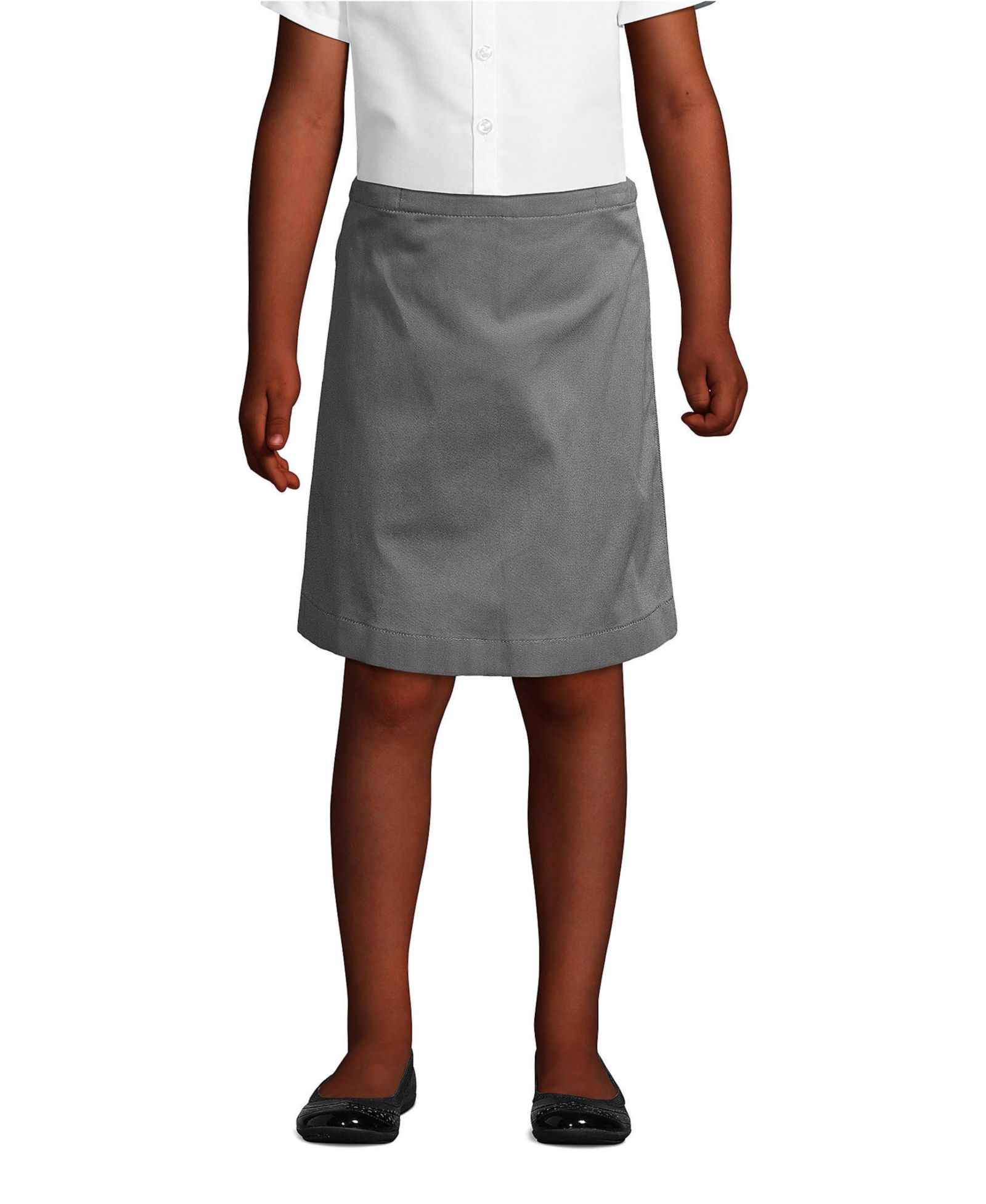 Шорты-юбка Lands' End Little Girls School Uniform Blend Chino до колена