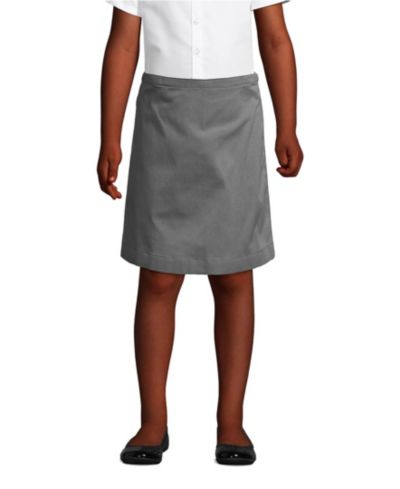 Шорты-юбка Lands' End Little Girls School Uniform Blend Chino до колена