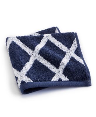 Lauren Ralph Lauren Sanders Diamond Cotton Washcloth, 13" x 13"