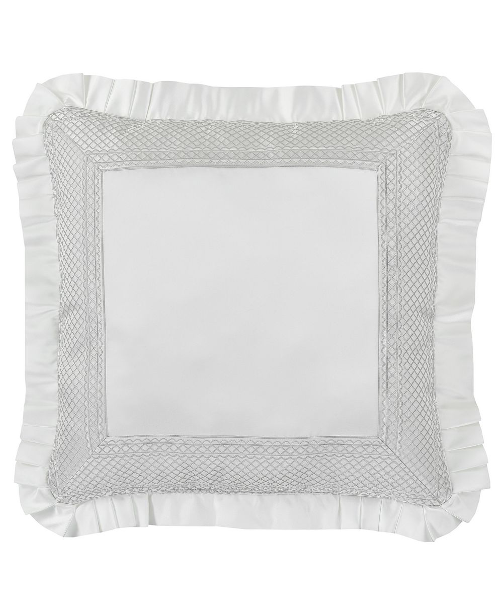 J Queen New York Brunello Platinum Square Decorative Pillow, 20" x 20"