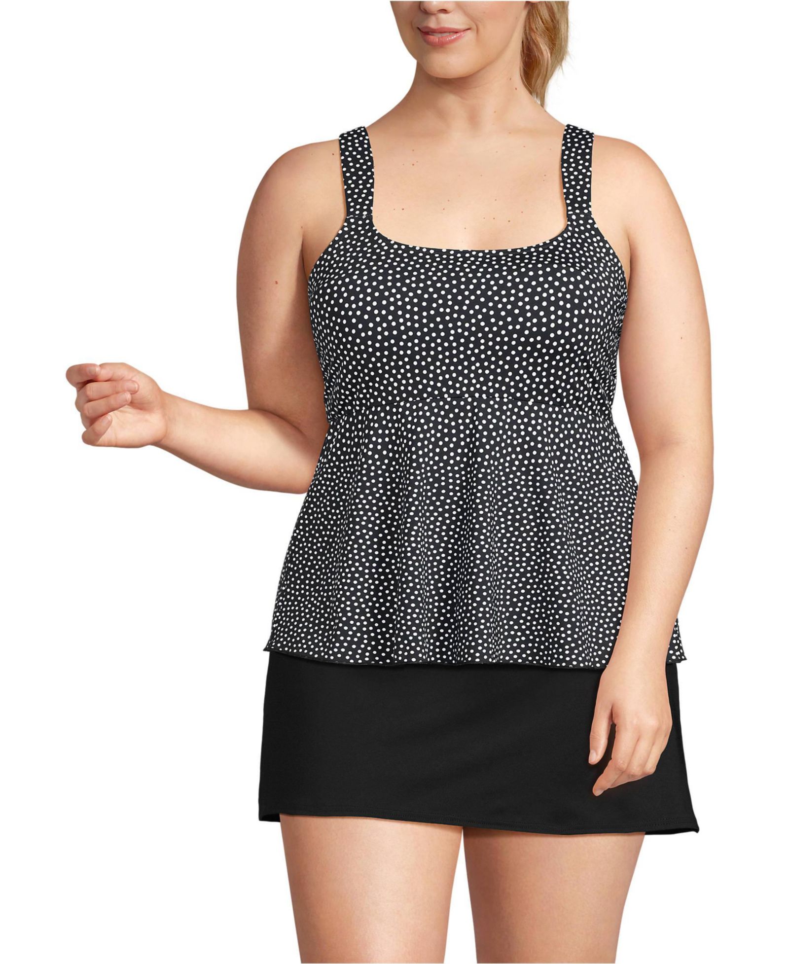 Lands' End Plus Size майка-танкини с регулируемым вырезом