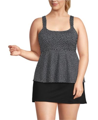 Lands' End Plus Size майка-танкини с регулируемым вырезом