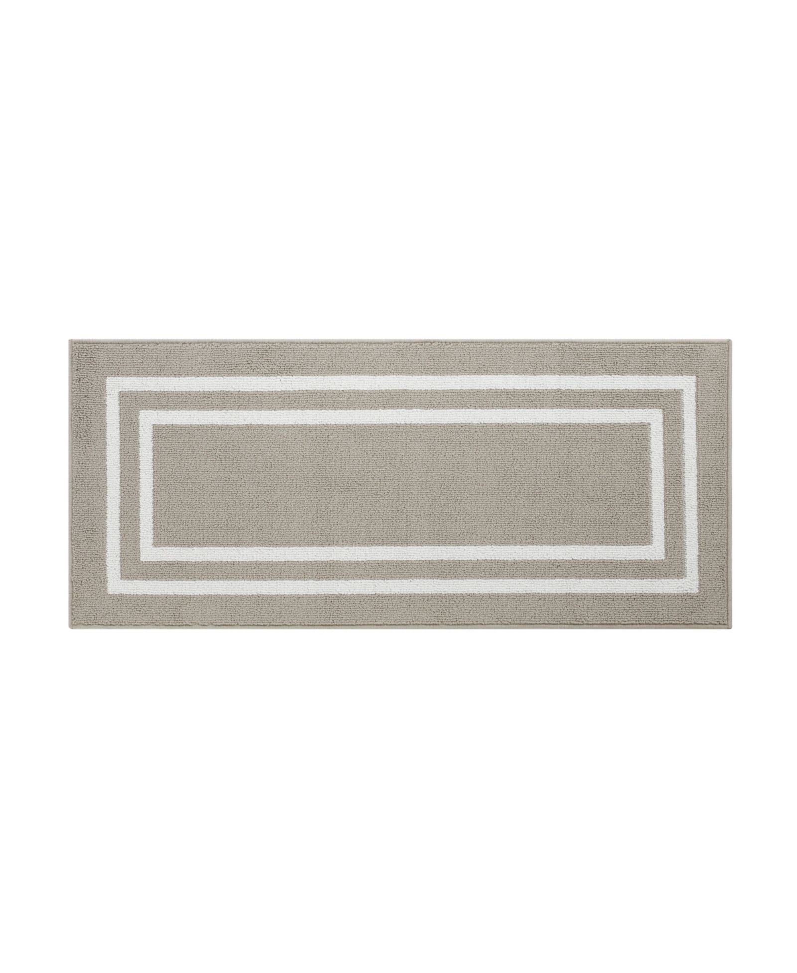 Jean Pierre Runner Rug с узором Double Line Border, машинная стирка, 26" x 60"